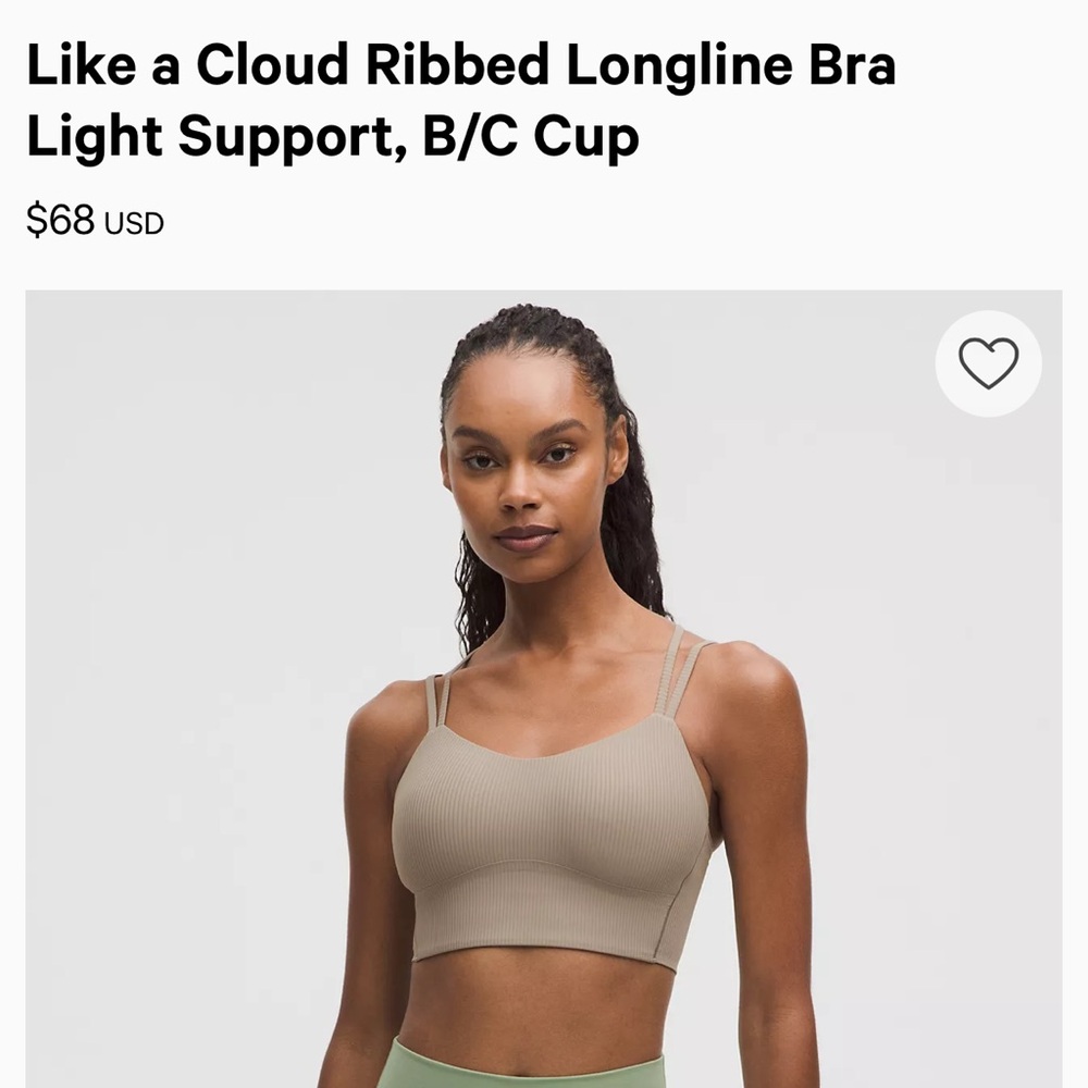 Lululemon like a cloud sports bra